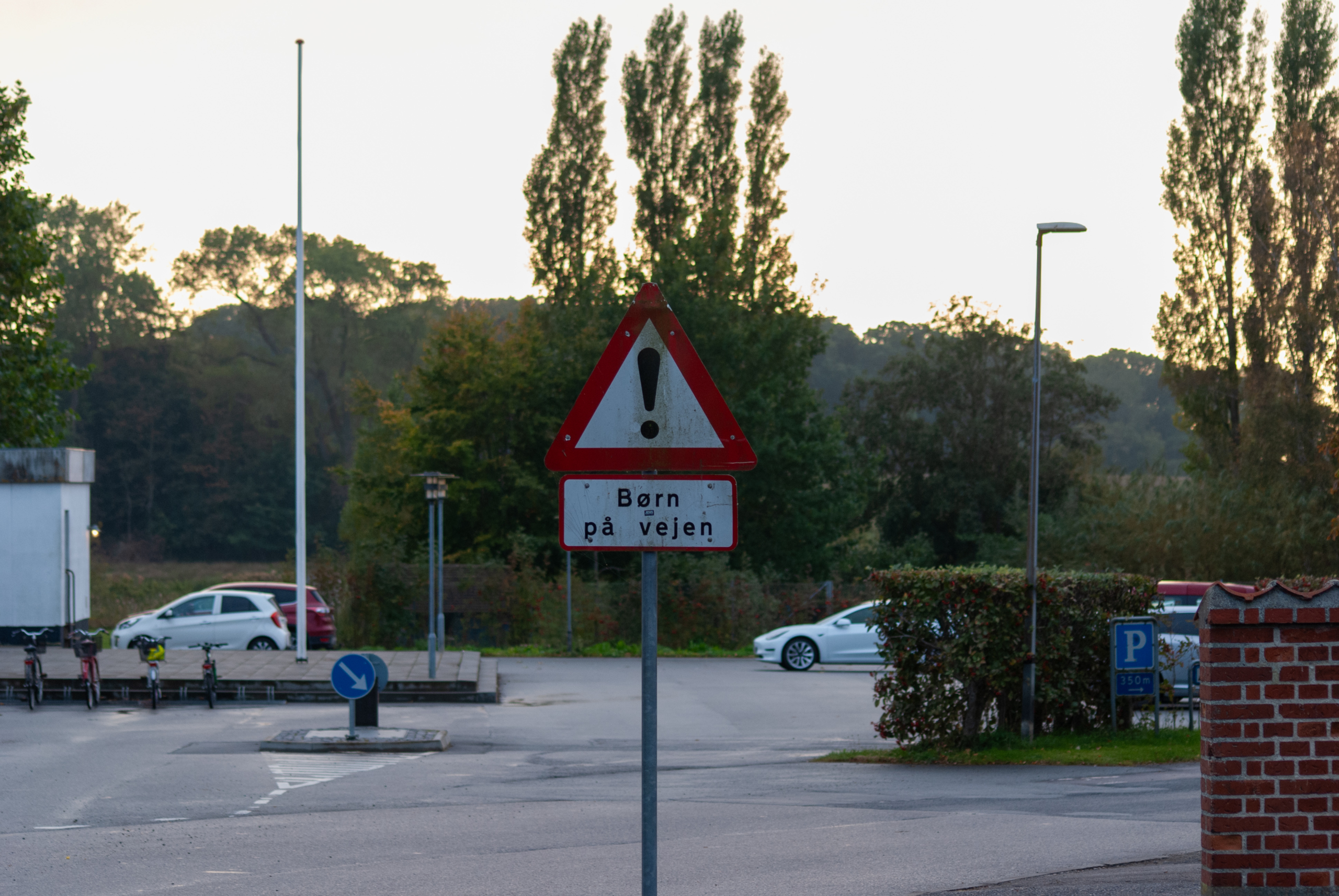 Børn på vej skilt